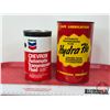 Image 2 : Oil Can Combo (2): ~ Chevron Automatic Transmission Fluid ~ Hydra Flo Automatic Transmission Fluid (