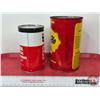 Image 3 : Oil Can Combo (2): ~ Chevron Automatic Transmission Fluid ~ Hydra Flo Automatic Transmission Fluid (