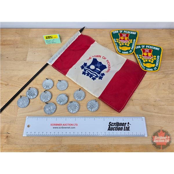 Town of Pickering Collector Combo : Flag; Charms; Patches