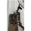 Image 3 : Coal Oil Finger Lamp (Clear Glass) with wall Mount Bracket & Reflector (Approx 17"H)