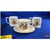 Image 2 : Monarch/Royalty "Queen Elizabeth II" Collector Group : Tin; Mugs (2) ; Cup/Saucer (Tin Measures: 1-1