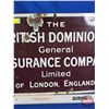 Image 3 : Enamel Sign "THE BRITISH DOMINIONS General INSURANCE COMPANY Limited of LONDON, ENGLAND" (12" x 18")