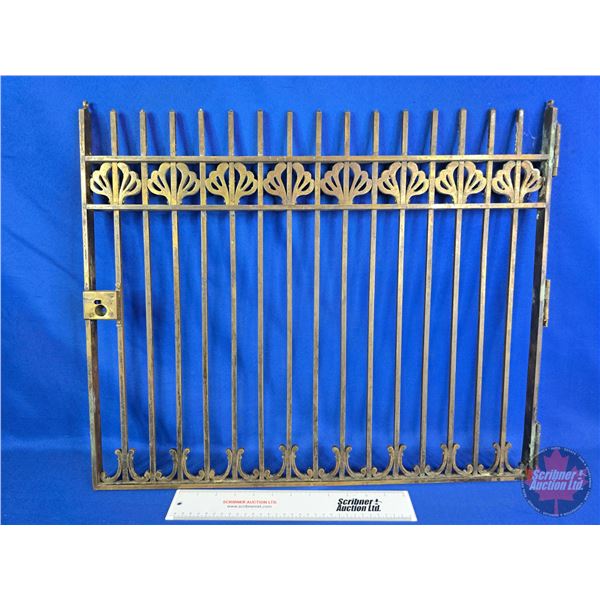 Brass Teller Cage Bars (20-1/2"H x 24-1/4"W x 3/4"D)