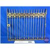 Image 1 : Brass Teller Cage Bars (20-1/2"H x 24-1/4"W x 3/4"D)