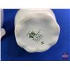 Image 10 : Pitcher & Basin Set (3 pcs) (Note: Basin Crack) (Basin Measures: 17"Dia)