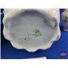 Image 9 : Pitcher & Basin Set (3 pcs) (Note: Basin Crack) (Basin Measures: 17"Dia)