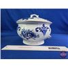 Image 2 : Tureen / Chamber Pot : "DEVON" Upper Handley Pottery England Semi-Porcelain (Handle Broken) (Measure