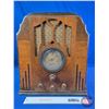 Image 2 : MARCONI Model 49 : Table Top Wood Box Radio : Convex Glass : Wood Knobs (17-1/2"H x 15-1/4"W x 9-3/4