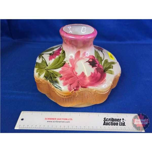 Hurricane Lamp Shade : Floral (12"Dia)