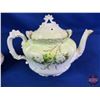 Image 11 : Prussia / Germany : Porcelain Tea Service Items : Coffee Pot; Tea Pot; Sugar Bowl; Cream Pitcher; Cu