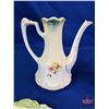 Image 14 : Prussia / Germany : Porcelain Tea Service Items : Coffee Pot; Tea Pot; Sugar Bowl; Cream Pitcher; Cu