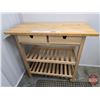 Image 1 : Ikea Wooden Kitchen Trolly  (35-1/2"H x 39-1/4"W x 16-1/2"D)  (SEE PICS!)