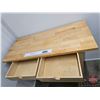 Image 3 : Ikea Wooden Kitchen Trolly  (35-1/2"H x 39-1/4"W x 16-1/2"D)  (SEE PICS!)