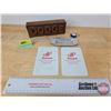 Image 1 : Dodge Collector Combo including Wooden "Dodge" Sign, Ashtray, Insurance Card Holders & Keychain