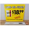 Image 2 : Doubled Sided Shell Promotional Plastic Hanging Sign : "TLO Protect your Oil" & "TLO Lube - Oil - Fi