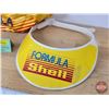 Image 2 : Formula Shell Collector Combo : Visor, Blow Up Football & Waterproof Lighter Carrier  (SEE PICS!)