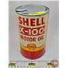 Image 1 : OIL CAN : SHELL X-100 Motor Oil