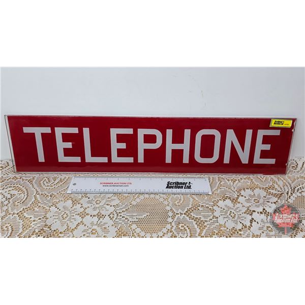Glass Telephone Booth Insert "Telephone"