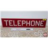 Image 1 : Glass Telephone Booth Insert "Telephone"