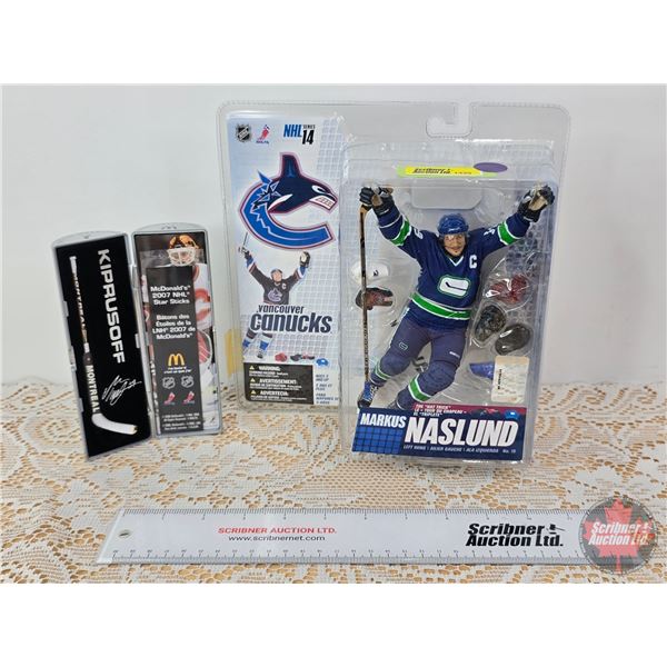 McFarlane NHL Series 14 Figurine : Markyus Nasluno (Chase - Hockey Stick Logo) & McDonalds Promo Sti