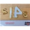 Image 5 : Enamel Numbers : 1 & 4 c/w Plastic #2 & S