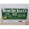 Image 1 : Single Side Porcelain Sign "MOORE DRY KILN CO." (7"H x 14-3/4"W)
