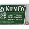 Image 4 : Single Side Porcelain Sign "MOORE DRY KILN CO." (7"H x 14-3/4"W)