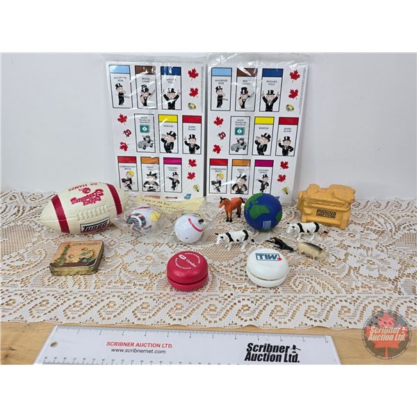 Collector Combo : Yo-Yo's ; Turbo Football; Finning Soft Toy; Jack in the Box Antenna Ball; Meccano 