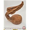 Image 2 : 1928 Esses Flying Lady Rad Cap / Hood Ornaments (Both Have Damage) (Copper Plated Cast) (5"H x 3"W x