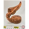 Image 7 : 1928 Esses Flying Lady Rad Cap / Hood Ornaments (Both Have Damage) (Copper Plated Cast) (5"H x 3"W x