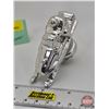 Image 3 : Snowmobile Trophy Topper (Cast Metal) (1/4" Thread) (3"H x 1-1/2"W x 3-1/2"D)