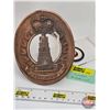 Image 1 : Copper Badge/Plaque : London : Providemus (5-1/2"H x 4-1/2"W)