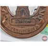 Image 3 : Copper Badge/Plaque : London : Providemus (5-1/2"H x 4-1/2"W)