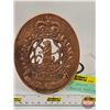 Image 1 : Copper Badge/Plaque : ALSASK : Prairie Sentinel (5-1/2"H x 4-1/2"W)