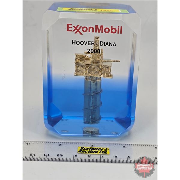 EXXON Mobil Hoover Diana 2000 Desk / Paper Weight (4"H x 3"W x 3"D)