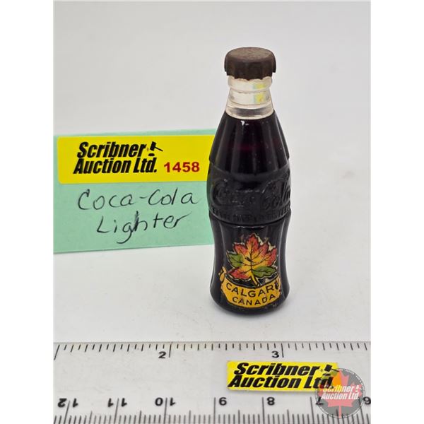 Coca-Cola Bottle Lighter "Calgary Canada" (2-1/2"H)