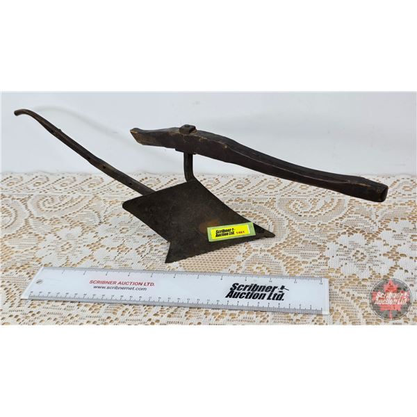 Plow : Salesman Sample? Wood / Metal (Appears to be Hand Forged) (Salesman Sample or Promo Model or 
