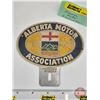 Image 2 : Alberta Motor Association : Aluminum Licence Plate Topper (4-1/2"H x 4-3/4"W)