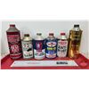 Image 1 : Variety Tin Bottles (6) : Marvel Mystery Oil ; Bowes; Fisk; Gumout; DuPont & Kleen-Flo (Marvel Measu