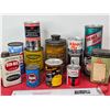 Image 1 : Variety Tins/Cans (12) (Note: Some are Full / Never Opened)  Note: Pitcairn Bottle Partial Full / Pa