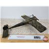 Image 3 : Vintage Metal Toy/Model Airplane (6"H x 15-1/2"W x 15-3/4"D)