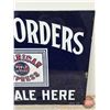 Image 3 : Double Side Porcelain Flange Sign "MONEY ORDERS FOR SALE HERE" "AMERICAN EXPRESS" (Heavy) (13-1/2"H 