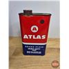Image 9 : ATLAS Combo: Oil Seals and Wheel Bearings Shop Cabinet & Brake Fluid Tin (Cabinet Measures: 22-1/2"H
