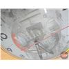 Image 10 : WILLARD BATTERIES Electric Light Up Wall Clock (Neon-Ray) (Faded / Glass Cracked) Works (Note: Only 