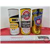 Image 2 : Oil Cans/Tubes (3):  ~ Doug's Blizzard Oil  ~ Motor-Medic ~ Champion Q-X (Blizzard Measures: 6-1/4"H