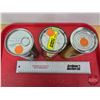 Image 7 : Oil Cans/Tubes (3):  ~ Doug's Blizzard Oil  ~ Motor-Medic ~ Champion Q-X (Blizzard Measures: 6-1/4"H