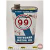 Image 1 : Purity 99 Outboard Motor Oil Tin (8-1/4"H x 4-1/2"W x 2-1/4"D)