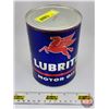 Image 1 : Oil Can : LUBRITE Motor Oil (Cardboard) (5-1/2"H x 4"Dia)