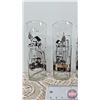 Image 2 : B-A Drinking Glasses (Set of 6) (Evolution of B-A 1910 - 1960) (Each Measures: 6-1/4"H)
