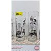 Image 3 : B-A Drinking Glasses (Set of 6) (Evolution of B-A 1910 - 1960) (Each Measures: 6-1/4"H)